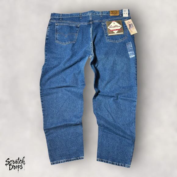Vintage Levi's Strauss Signature 545 Men's Jeans NWT Deadstock W52 L32 Loose Fit - Picture 4 of 8